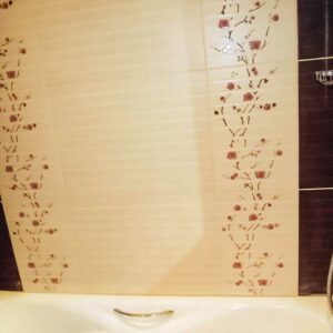 Bathroom renovation, tile installation