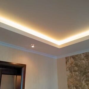 Installing drywall on a backlit ceiling